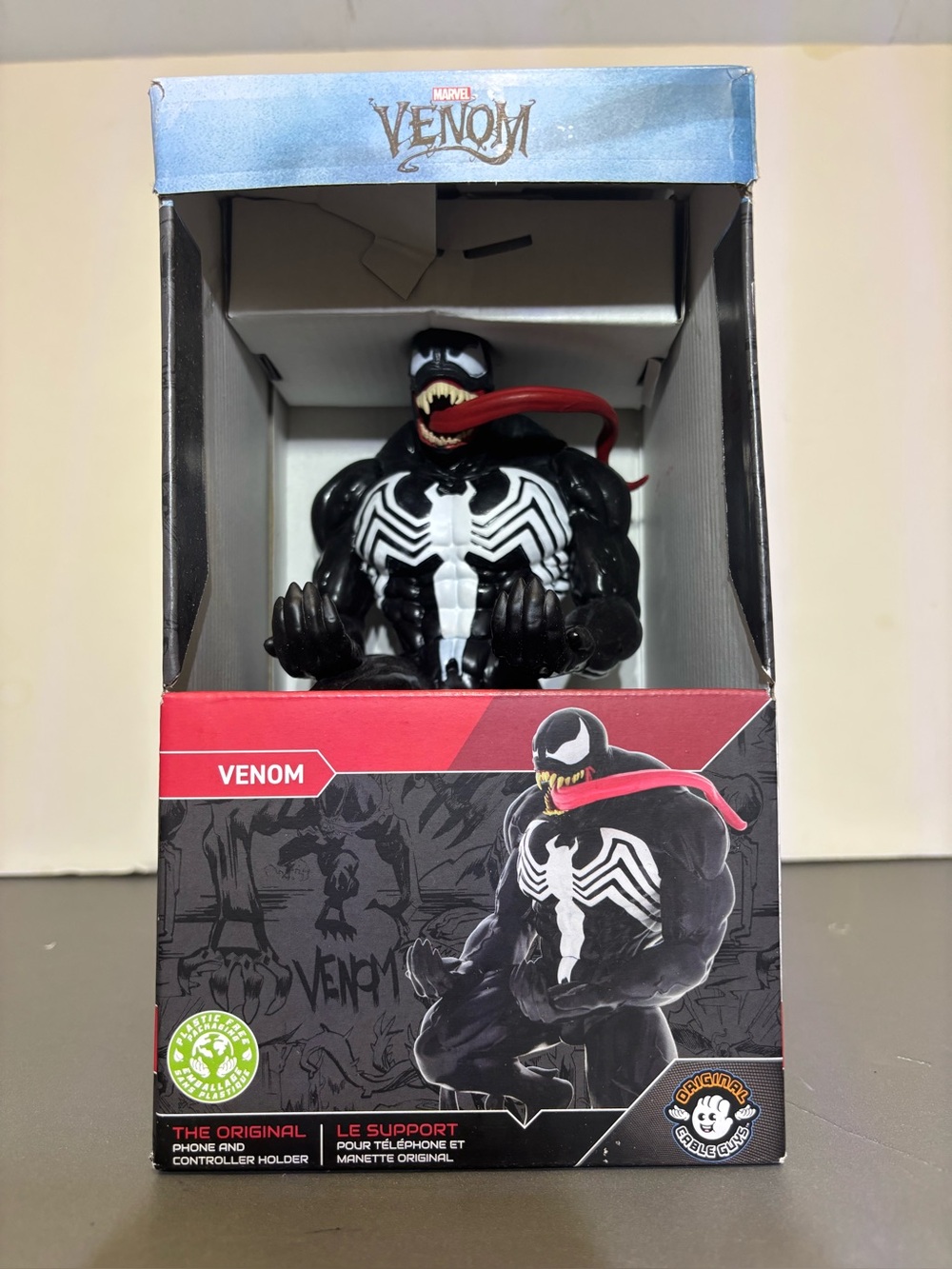 Marvel Venom phone & Game Controller Holder Cable Guys NEW!